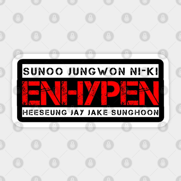 ENHYPEN Cool Aesthetic Design Sticker by PANGANDOY